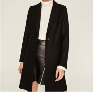 Zara women’s menswear black coat